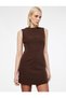 Sleeveless A-Line U-Neck Mini Dress with Stitching Detail (Aw 26) - 2