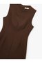 Sleeveless A-Line U-Neck Mini Dress with Stitching Detail (Aw 26) - 5