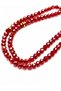 Crystal Prayer Beads 6 mm with Tulip Tassels |   Crystal Glass Prayer Beads with Gold Tulip Figure, Stylish Gift Prayer Beads - 3