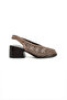 Fallon Genuine Leather Thick Heeled Women's Shoes Sandals - 6