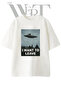 Ufo I Want to Leave Design Printed Unisex White Oversize T-Shirt
