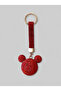 Red Crystal Teddy Bear Bag Charm – Stone-Embellished Bag Accessory