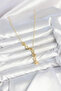 Star Model Gold Color Zircon Stone Women's Necklace - Ebj260725W44307 - 2