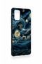 Samsung-A71 Compatible Starry Night Patterned Silicone Case - 3