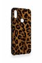 Huawei Y6 2019 Compatible Dark Leopard Leather Pattern Silicone Case - 2