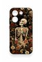 Poco X8 Pro Compatible Floral Skeleton Pattern Silicone Case - 2