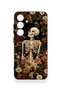 Samsung S25 Compatible Floral Skeleton Pattern Silicone Case - 2