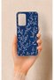 Oppo A16 Compatible Thin Leaf Branch Patterned Silicone Case