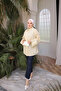 Yellow Waist-Tie Striped Loose-Fit Shirt - 3