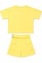 Girl's Stone Embroidered T-Shirt Skirt Shorts Set Cotton Summer Casual Set - 4