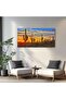 Desert Cactus Sunset Gallery Wrapped Canvas Wall Art | 50x100cm 20x40 inch | Panoramic Southwestern Wall Decor - 4