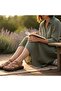 Women's Leather Sandals T2740-Lx - Tan - 36 - 6