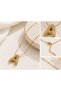 Letter a Stone Gold Color Balloon Letter Women's Necklace - 2