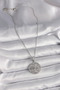 316L Steel Silver Color Chain Zircon Stone Lotus Model Women's Necklace - 2