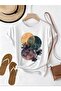 Full Moon Variations Printed Cotton Women's T-Shirt