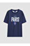 Navy Blue Paris Saint Germain Printed Boys' T-Shirt