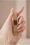 Classic Women's Steel Watch Gold Color & Burgundy Dial Stone Inlaid Rectangular Case Vintage Old Money Elegant Stylish Luxury Premium Women's Wristwatch 2026 - 4