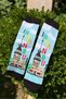 Unisex Istanbul Written Maiden's Tower Patterned Blue Socks