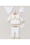 Baby Girl Scalloped Hospital Discharge Set of 5 for Newborns 0-3 Months - 2