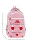 Heart-Themed Multi-Compartment'Kids Bags' Orthopedic School Bag with Cover, Lunch Bag and Pencil Holder, 3-Piece School Bag Set - 2