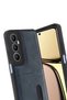 Aconcept Realme C65 Sara Leather Case with Business Card Holder (73826) - Navy Blue - 3