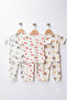 3-Piece Baby Long Romper Set |   Kiz Bebek |   100% Cotton Rib |   Ecru / Beige, Cream, Light Beige