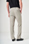 Beige Side Pocket Filafil Pattern Comfort Fit Flexible Trousers 1003260153 - 4