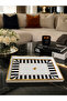 Love Bird Patterned Gold-White Framed Presentation Tray 33X23Cm