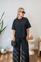 Black Double Bottom Top Set - 6