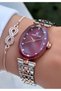 New Season Burgundy Oval Case Women's Wristwatch – |   Bracelet with Gift |   2 Years Warranty - 3