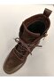 Genuine Leather Suede Lace-Up Zippered Boots Women's Shoes - 5