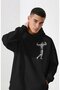 Work Hard Arnold Fitness Gym Bodybuilding Athlete Back Printed Unisex Oversize Combed Cotton Hoodie - 4