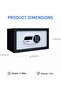 Safety Solutions O-Squire Digital Safe; 24 Months ; 9 Liter Capacity, Ideal for Home Office Hotel Use, Cash Documents, Black/White - 4