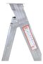 Dual Purpose Aluminium 4 Step Ladder-Heavy Duty, 250 lbs Capacity, Slip-Resistant Steps, Safety Lock, Compact Size - 4