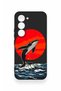 Tecno Spark 40 Pro Compatible Red Sun Whale Pattern Silicone Case - 2