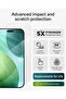 Glass Elite Screen Protector for iPhone Air - 5X Stronger Tempered Glass, ClearPrint Technology for Smudge Free Clarity, Smooth Feel, Full Coverage, InvisibleShield, Easy Two-Step Installation - 2