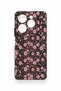 Infinix Hot 40 Pro Compatible Mini Pink Flower Pattern Silicone Case - 3