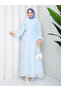 Buttoned Belted Lined Hijab Dress Rc6061 - 3