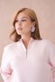 Short Zippered Interlock Knitwear Sweater Hn1800 - 3