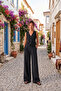Women's Terra 100% Linen Trousers Summer Breathable Black W351-K0402-03 - 7