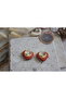 Colorful Steel Hoop Earrings / Salmon - 3