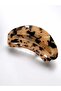 Cream Leopard Patterned Bone Acetate Buckle - 2