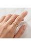 Pink Marquise Zircon Stone Adjustable Stylish Women's Ring - 4