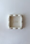 Textured Concrete Notepad Holder White 11X11 cm |   Minimal Desktop Note Holder Stand |   Decorative Office Organizer - 2