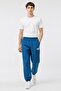 Jeans Men Regular Fit Brand Logo Jogger Pants, Blue - 2