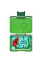 - Dinosaur 3 Compartments Snack Box - Jurassic Green