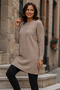 Buttoned Knitwear Sweater R4474 Mink - 2