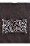 Brown Acid Wash Graphic Print Oversized T-Shirt - 4