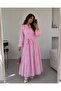 Women's Waist-Tie Long Tunic Dress - 6