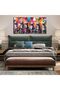 Graffiti Astronauts Canvas Wall Art | 50x100 Inches Gallery Wrapped | 6 Astronauts Street Art | Love is All We Need Space Decor - 4